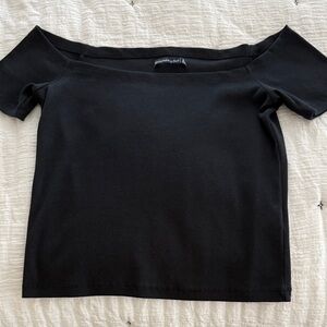 Abercrombie & Fitch Black Ribbed Top